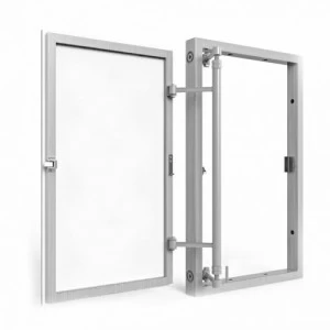 Алюминиевый люк под плитку, распашной, нажимной с регулировкой 500Х1000