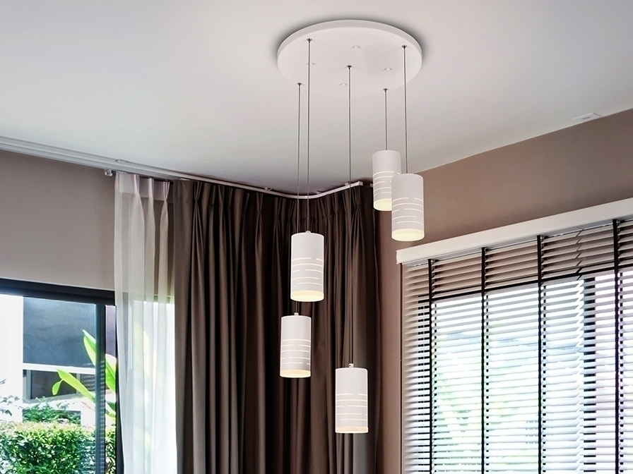 098299 Подвесной светильник 5L белый Schuller Vika 