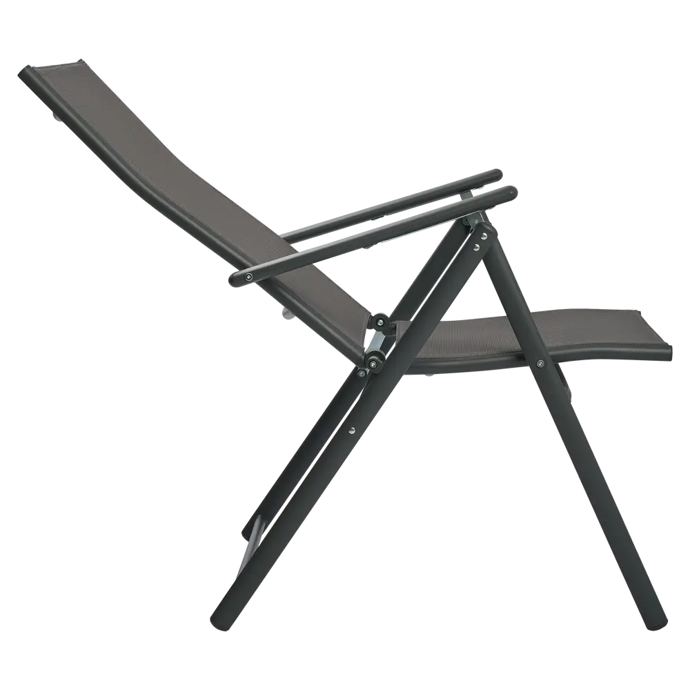 Стул садовый складной BEGINIA Alma 57x68x105 см сталь серый STLM-2023801 - Вид №8