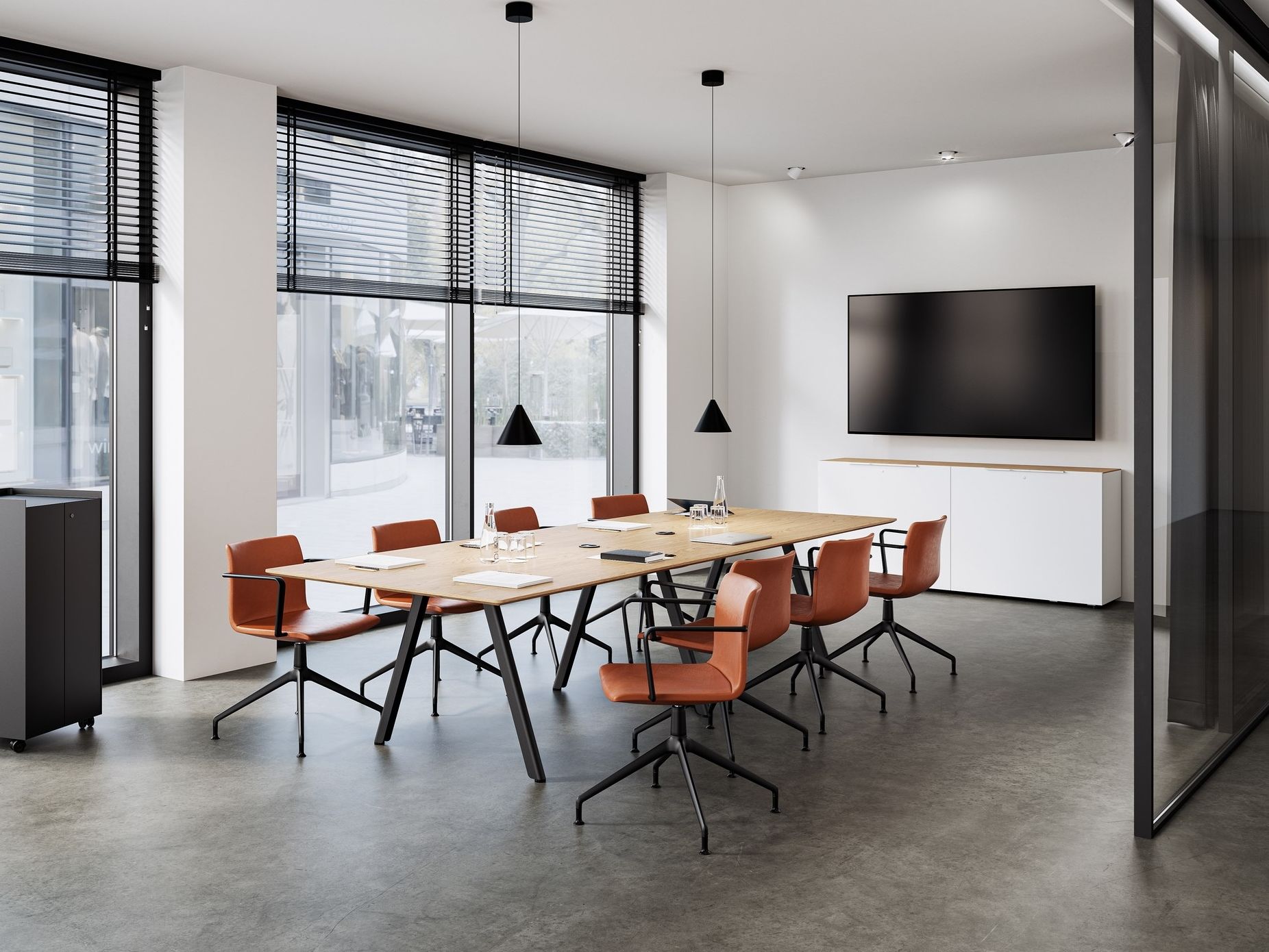 Прямоугольный стол для совещаний RENZ слайд ARCH-00063712 - Вид №3