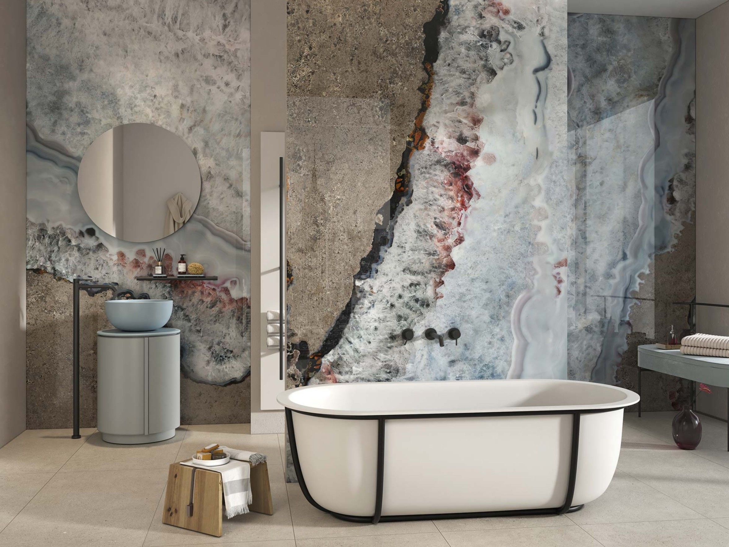 Декоративная панель из алюминия, стекла или ПММА Tecnografica драгоценные камни ARCH-00065838