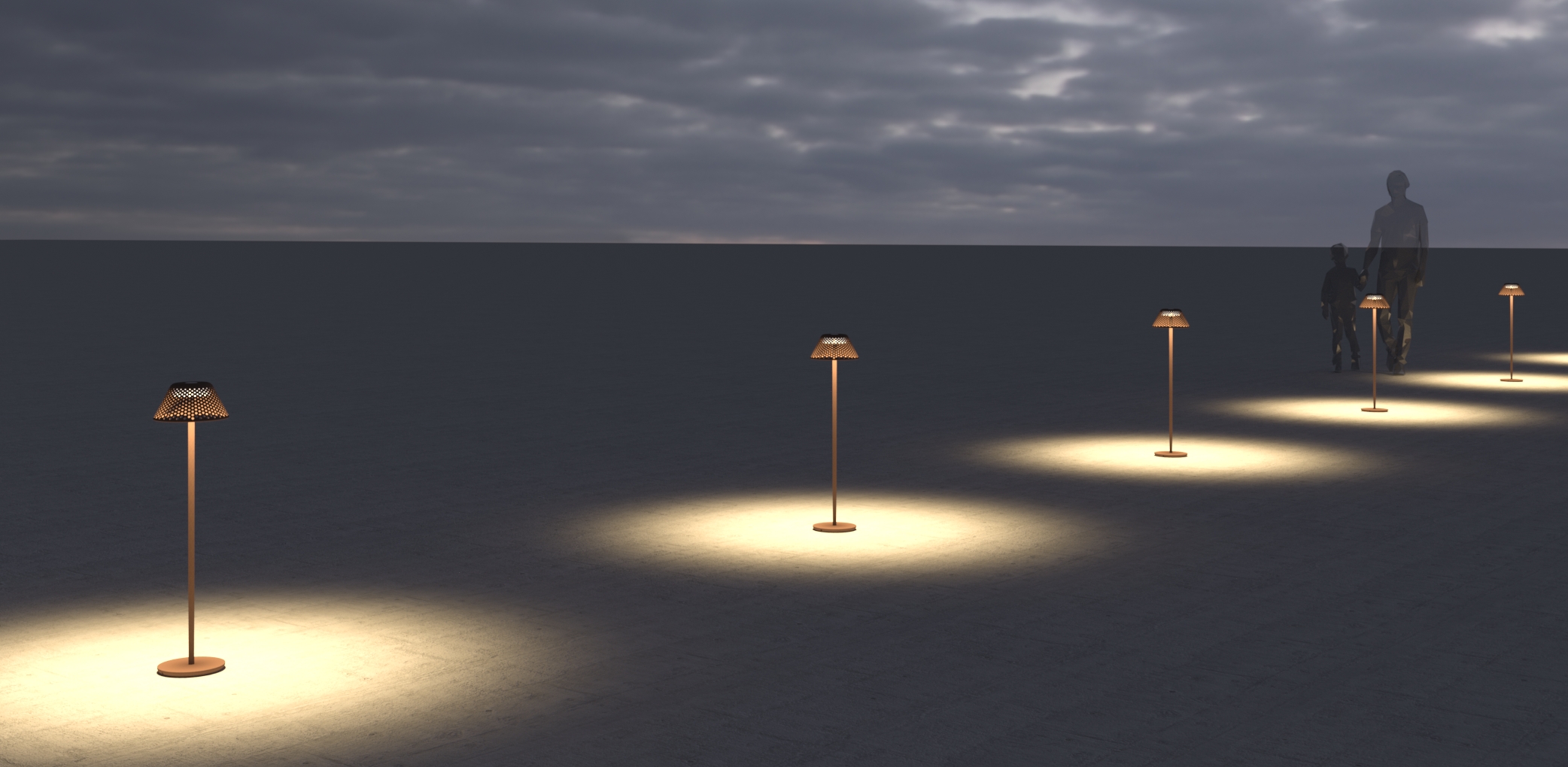 3250216 Мобильный светильник Platek MESH Piantana  MESH H. 800 mm - LED 3000K 87°  - Вид №11