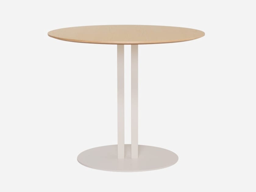 Круглый стол с ясенем и стальным основанием Vergés сэндвич ARCH-00148433