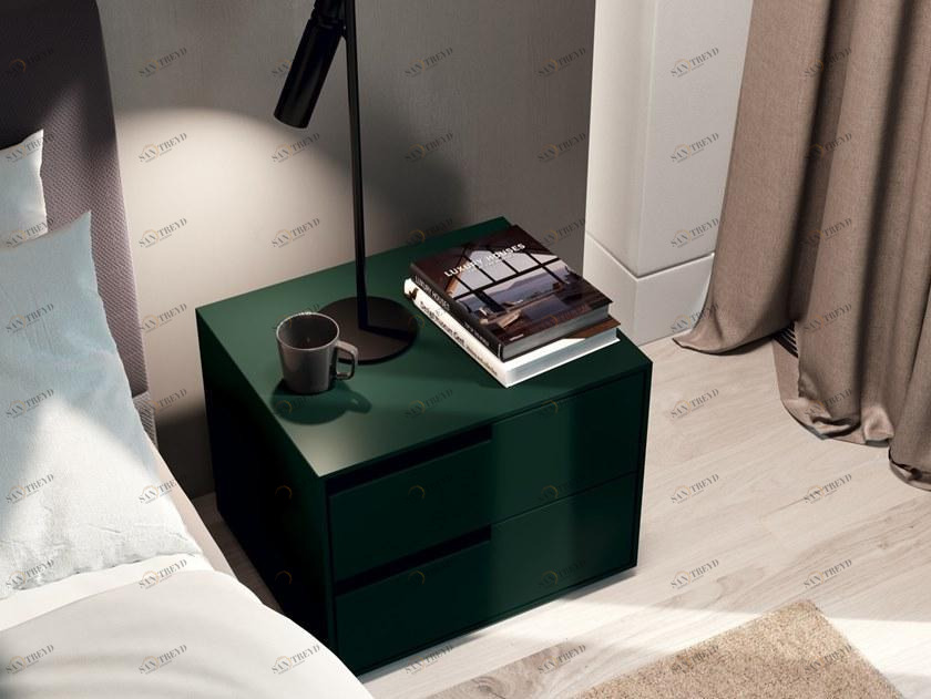 Febal Casa Лаковая прикроватная тумба с ящиками Damien sun-id-1506485