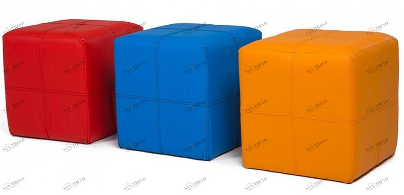 Пуфик ABC-KING квадратный ( красный) 4631147956248