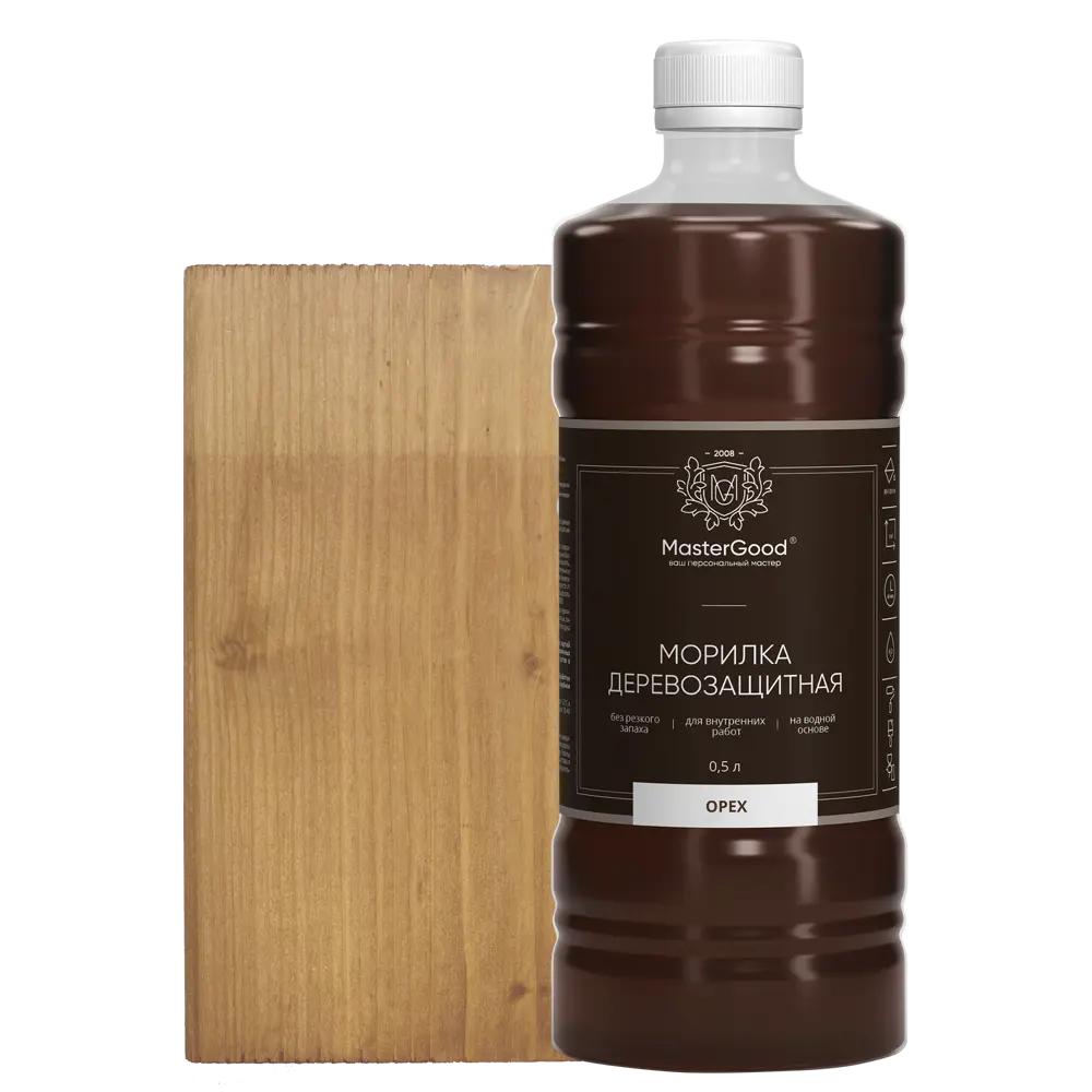 Морилка GOOD MASTER для дерева цвет орех 0,5 л 88038578 STLM-0076612