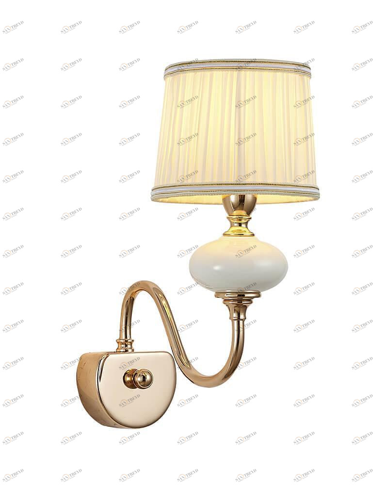 Бра настенное белое Lumien Hall "Макей" 1031/1W-GD-WT LUMIEN HALL МАКЕЙ 00-3929731 Белый 