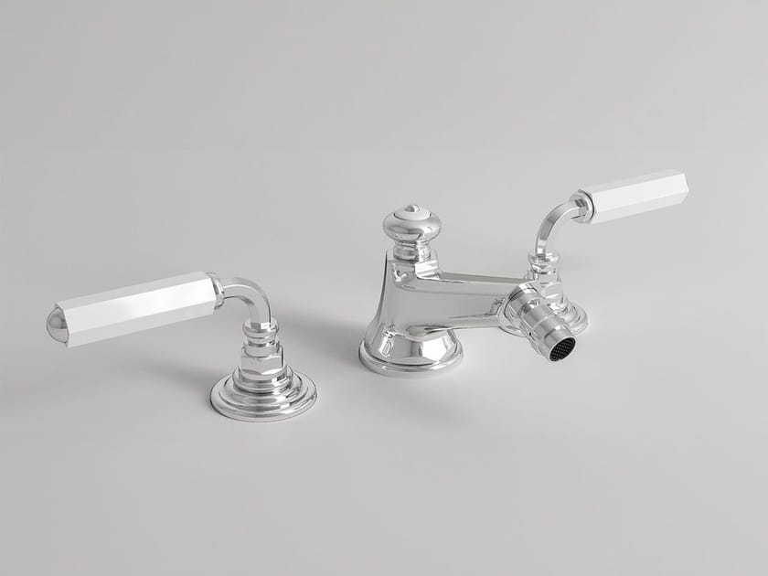 Смеситель для биде с 3 отверстиями и поворотным горлышком Park Avenue Dark White ARCH-00101699