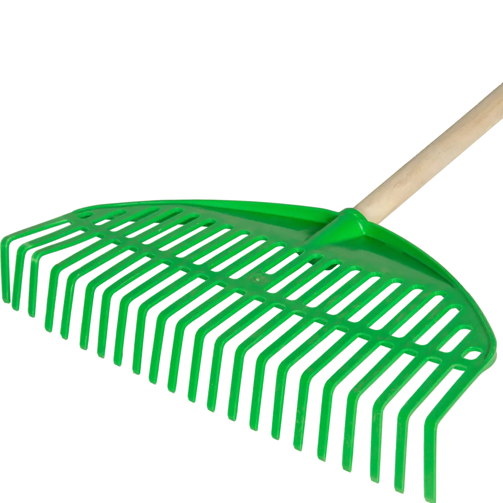 Грабли веерные Оазис 22 зуба 140 см пластик, с черенком Инструм-Агро STLM-2072644 - Вид №3