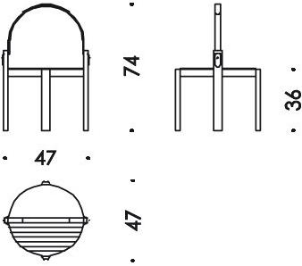 Wittmann Круглый сервировочный стол Melange sun-id-1397810 - Вид №4
