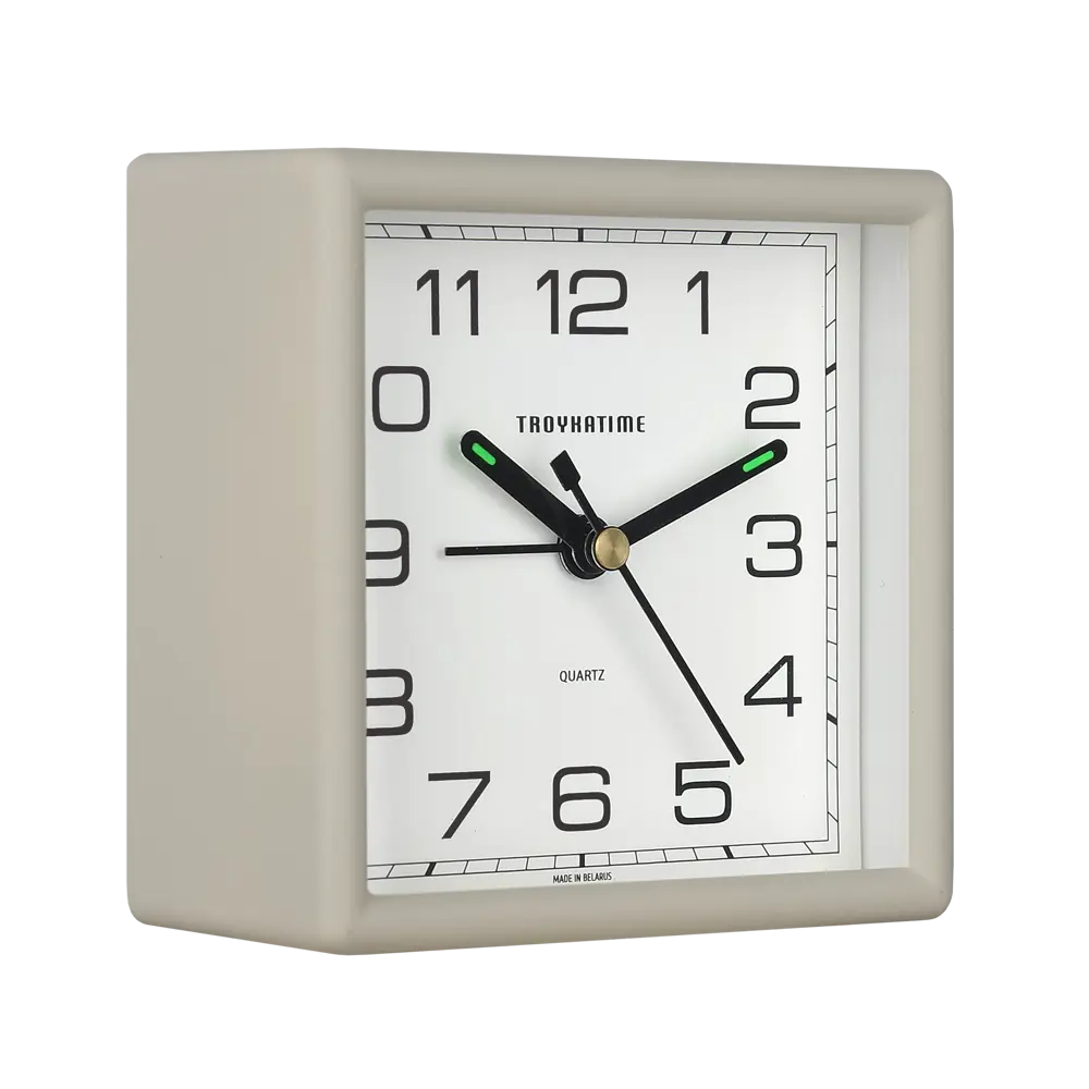 Будильник матовый d9.5 см цвет бежевый TROYKATIME NEW SCANDI STLM-2059420 - Вид №2