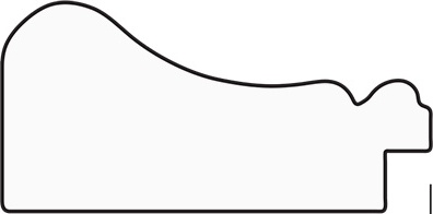 BY 7035 Зеркало в багетной раме - беленый дуб 57 mm EVOFORM Octagon - Вид №4