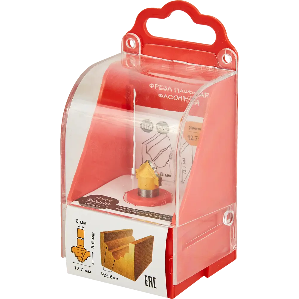 Фреза по дереву пазовая фасонная 553382 12.7x9.5 мм хвостовик 8 мм Santreyd STLM-2193669 - Вид №3