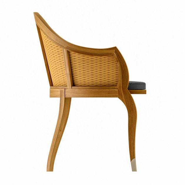 ASTELLO Садовый стул из тика с подлокотниками Tulipe Tu.sf1.s1 - Вид №3