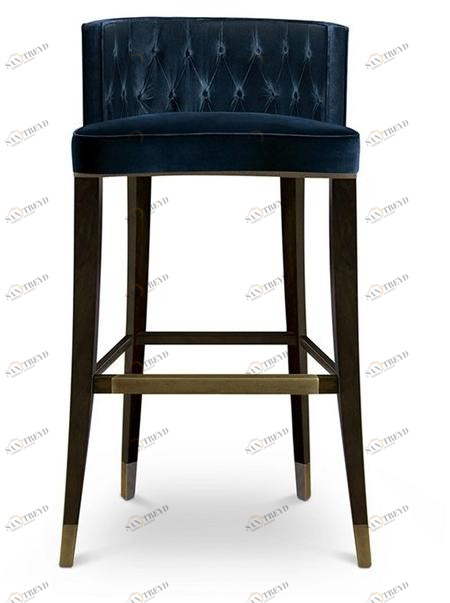 BRABBU Табурет из бархата с ворсом Bourbon sun-id-1372368