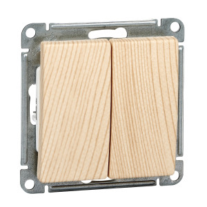 VS510-252-7-86 2-клавишный выключатель, 10АХ, механизм, сосна Schneider Electric W59