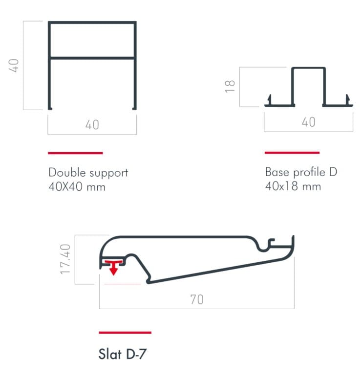 Регулируемые алюминиевые жалюзи Saxun D-7 ARCH-00035513 - Вид №3