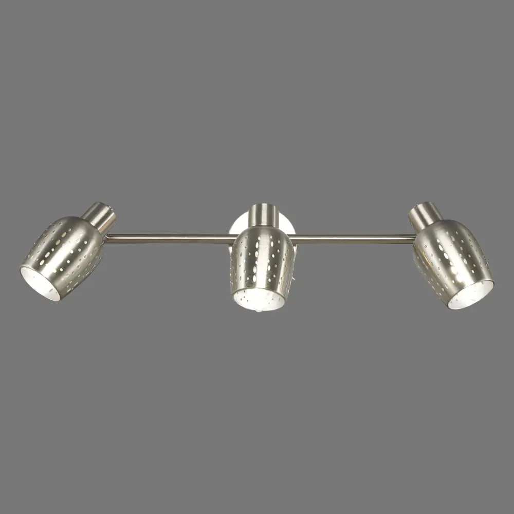 Спот поворотный Siena 3 лампы 6 м² цвет сатин никель Escada STLM-2119983 - Вид №2