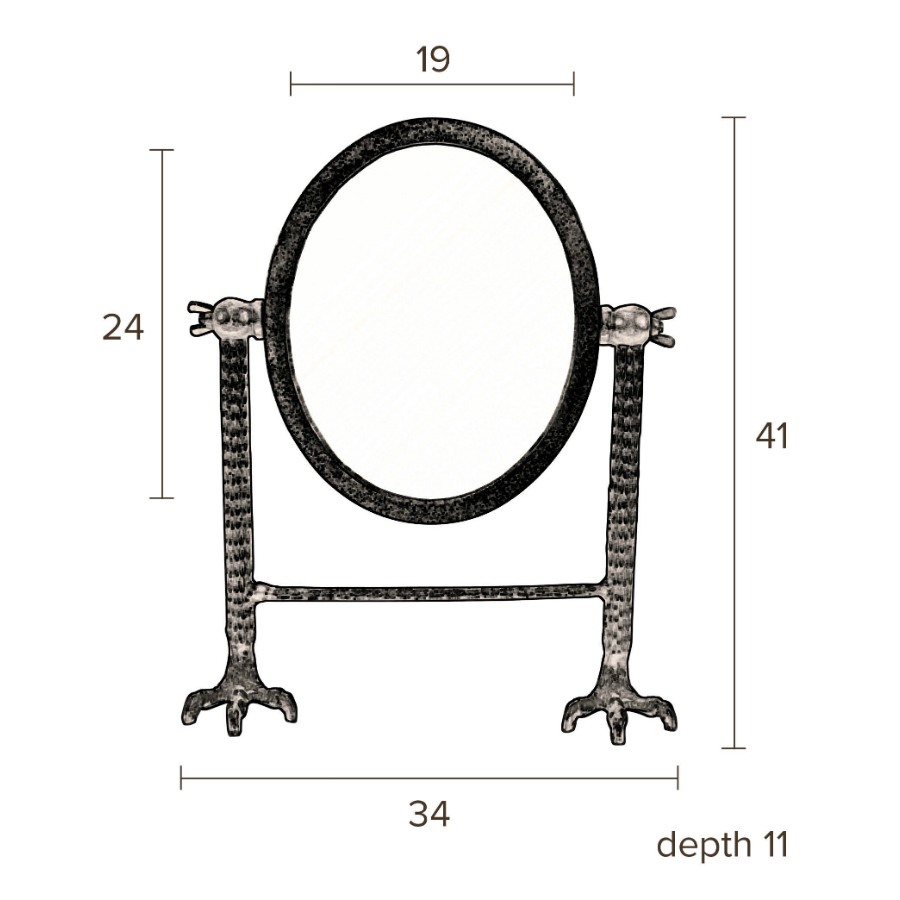 Зеркало Falcon, черное Dutchbone 8100020 - Вид №6