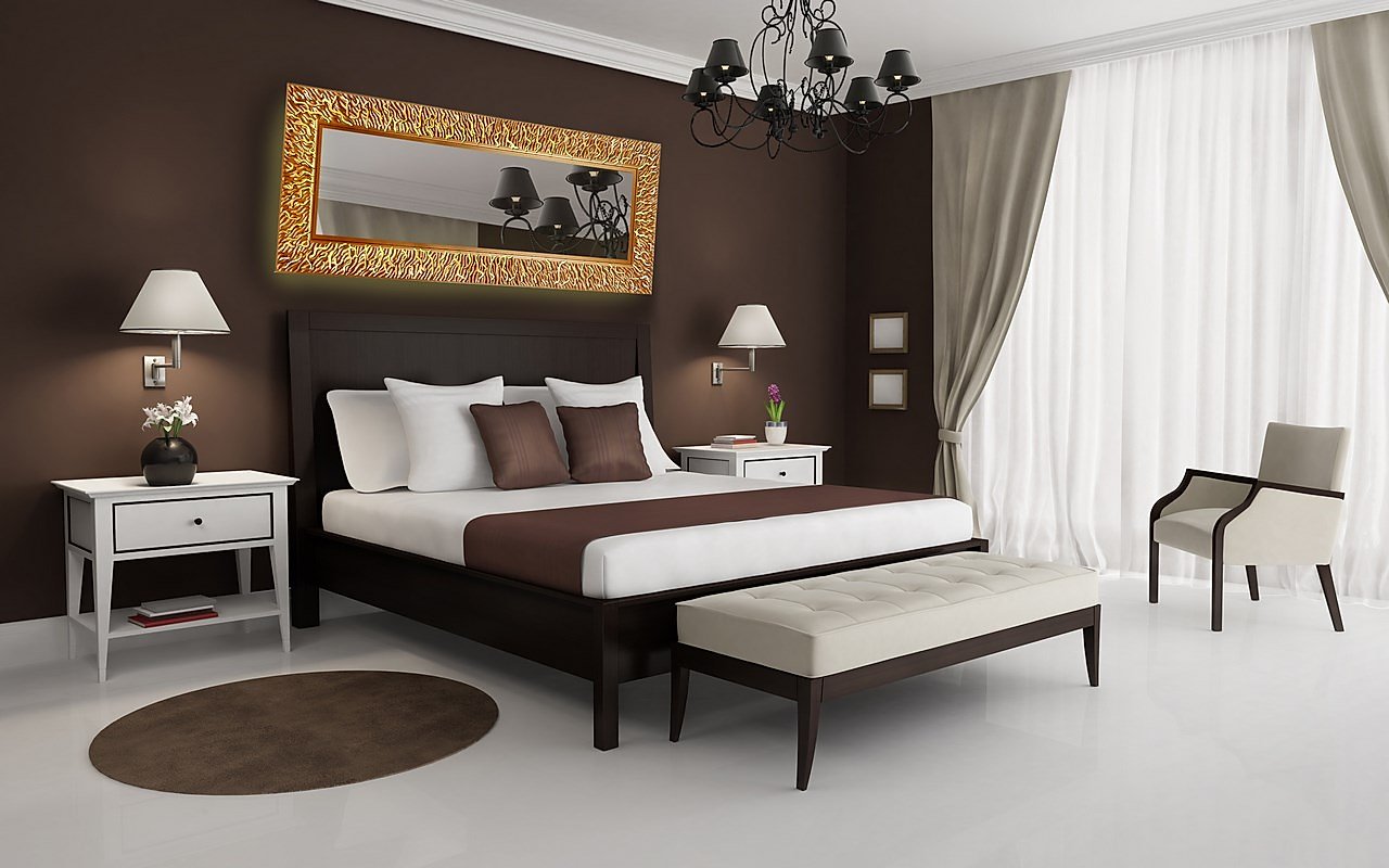 Зеркало прямоугольное бронза CORAL L IN SHAPE CORAL 00-3860101 Бронза - Вид №1