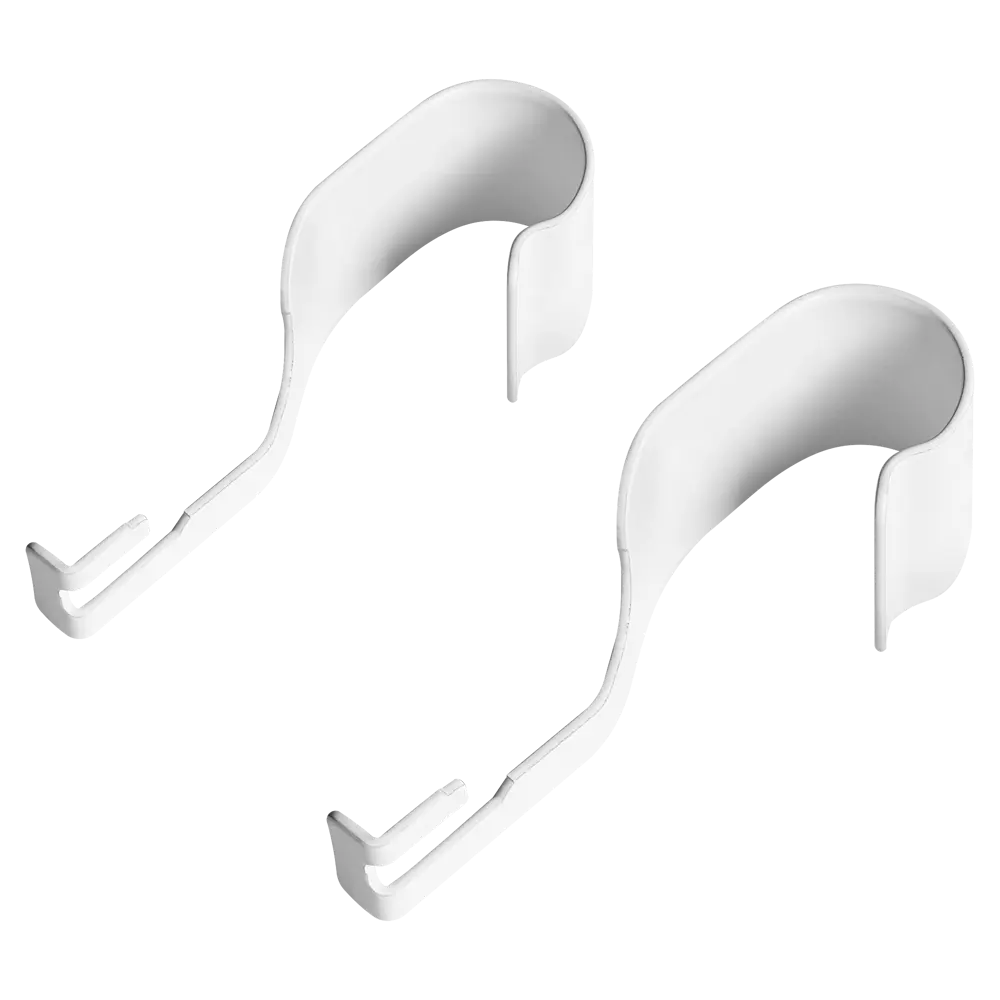 Вешалка 31x9.5x3 см металл цвет белый ТИТАН-GS STLM-2133224 - Вид №3