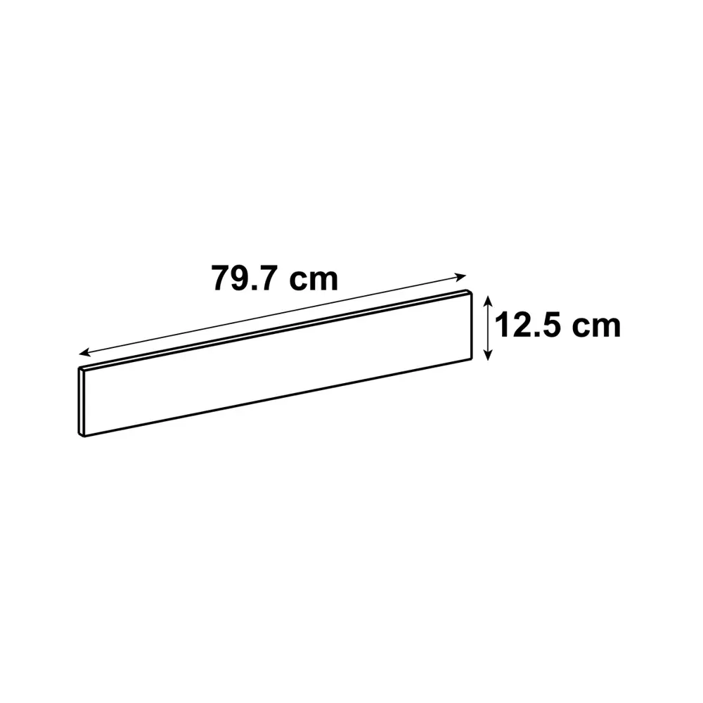 Фасад для кухонного ящика Мегион 79.7x12.5 см Delinia ID МДФ цвет тёмно-серый 82624897 STLM-2086827 - Вид №5