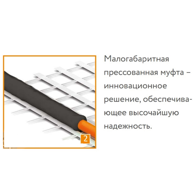 Мат греющий Теплолюкс ProfiMat ССТ 630 Вт (0,5 х 7 м) в комплекте с гофротрубкой 4305059016000006 - Вид №4