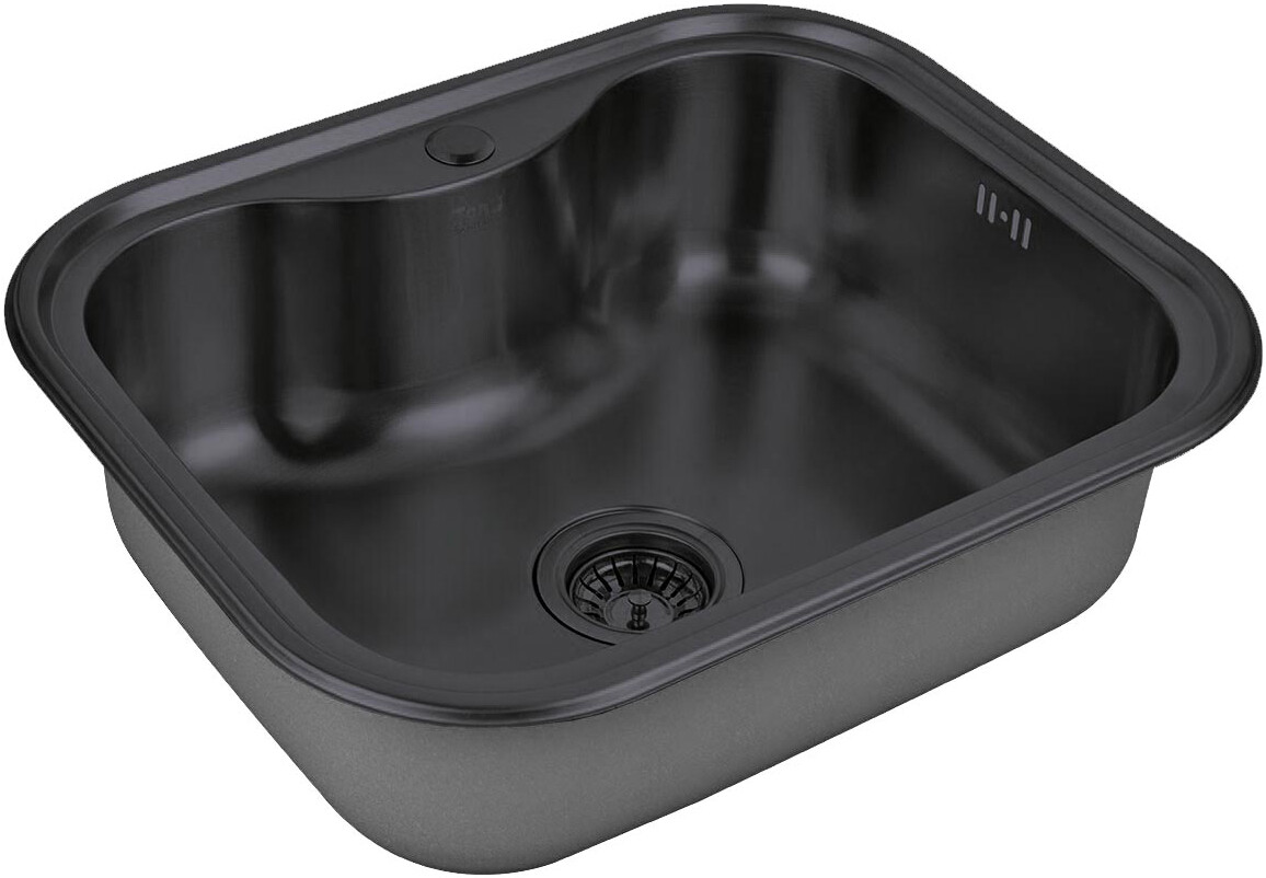 Мойка кухонная ZorG Inox SZR 5848 GRAFIT из нержавеющей стали, графит