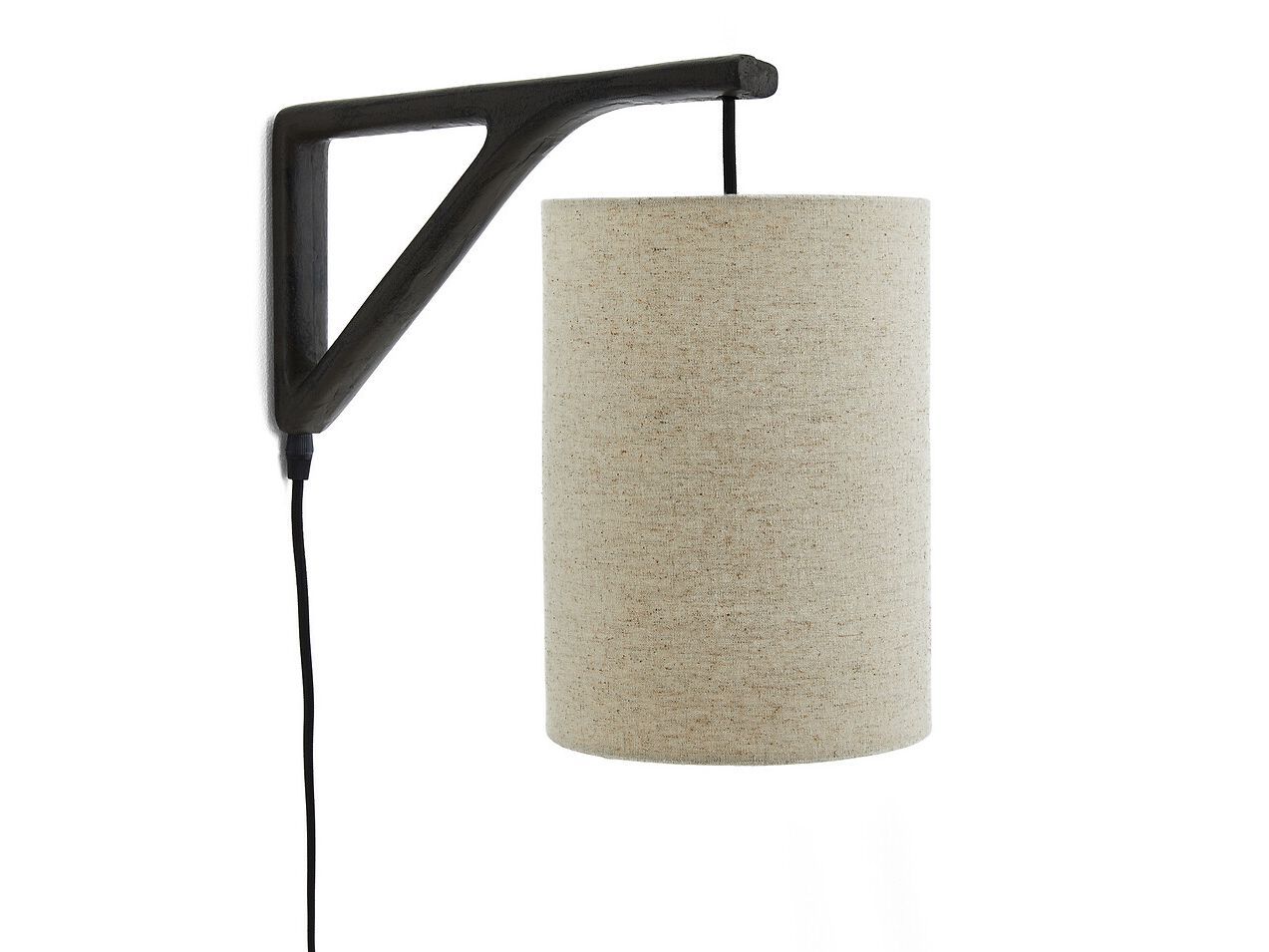 Бронзовый настенный светильник с льняным абажуром AMPM Jakoma ARCH-00095789