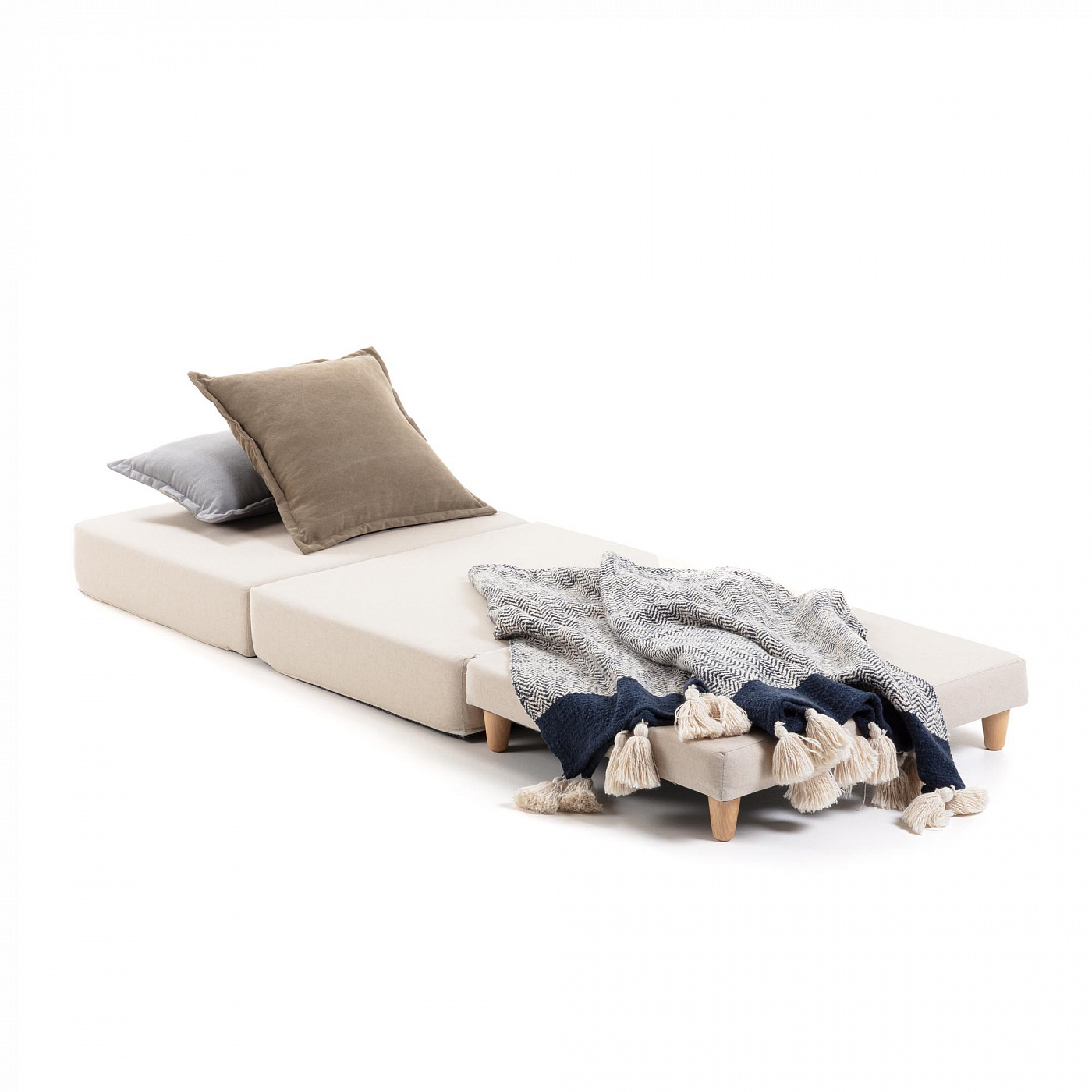 070622 Пуф-кровать серый чехол La Forma Lizzie - Вид №5