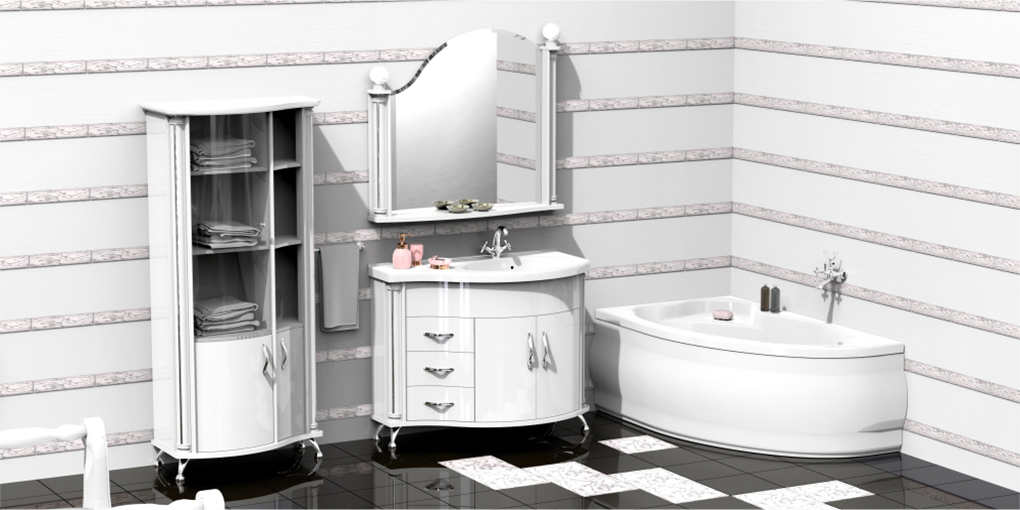 Комплект мебели для ванной Belux Ария 110 АРКТИКН11003 - Вид №1