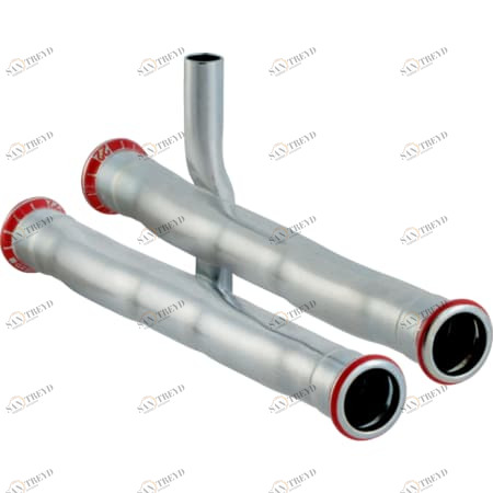 GEBERIT 23604 Крестовина Geberit Mapress из углеродистой стали, для подключения радиатора к обратному трубопроводу 