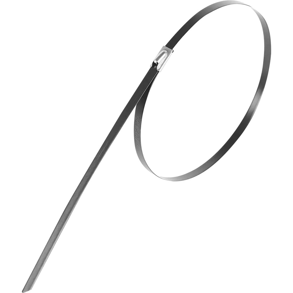 Кабельная стяжка 7.9x200 мм сталь цвет черный 2 шт Santreyd STLM-2052608 - Вид №1