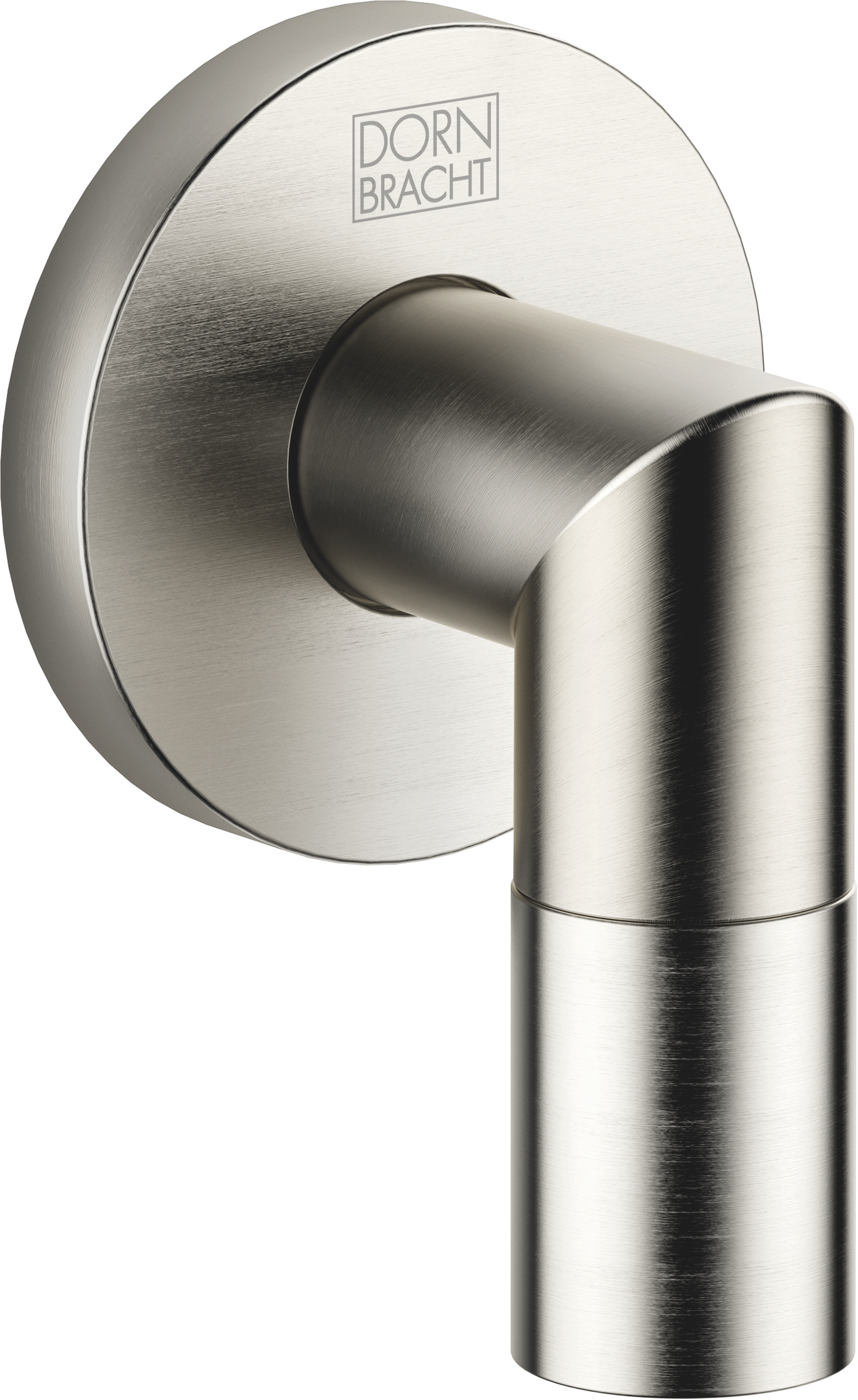 Настенное колено - матовая платина