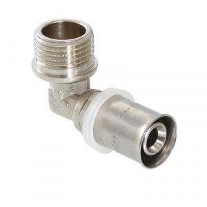 VTm.253.N.002605 Пресс-фитинг – угольник с переходом на наружную резьбу Valtec 26 мм х 3/4"