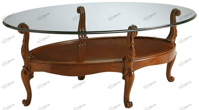 VOLPI Овальный журнальный столик с вещевым ящиком Night & day 1160