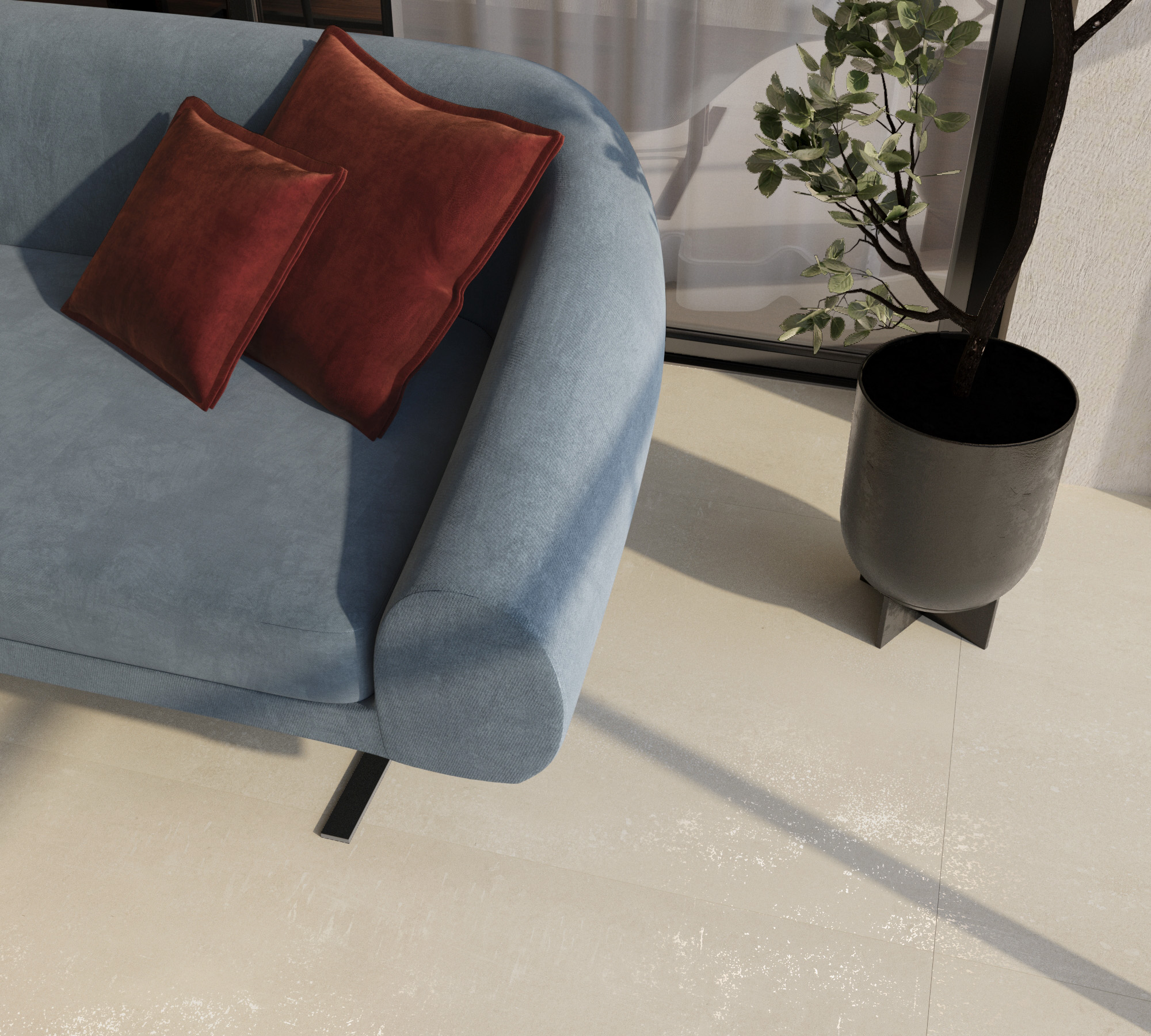 Керамогранит CANVAS CREMA 80х160 Creanza CZ-GL01-B - Вид №1