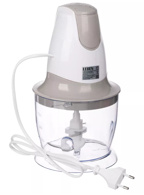 5071366 Измельчитель  LEBEN 269-004 серый STDN-0087895 - Вид №1