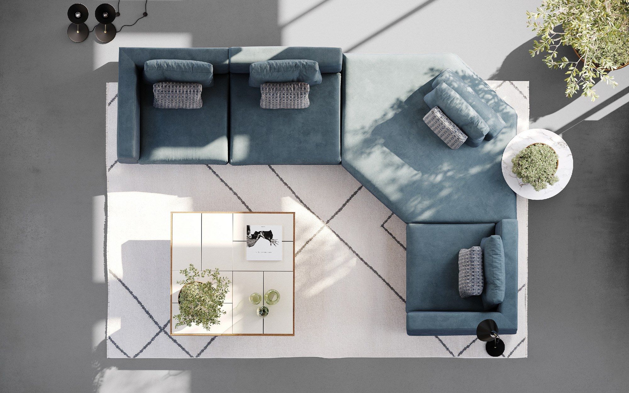 Секционный садовый диван с каркасом iroko Braid Embrace ARCH-00041078 - Вид №15