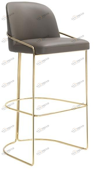 HC28 Cosmo Табурет кухонный, обитый кожей, с подставкой для ног  25f001 