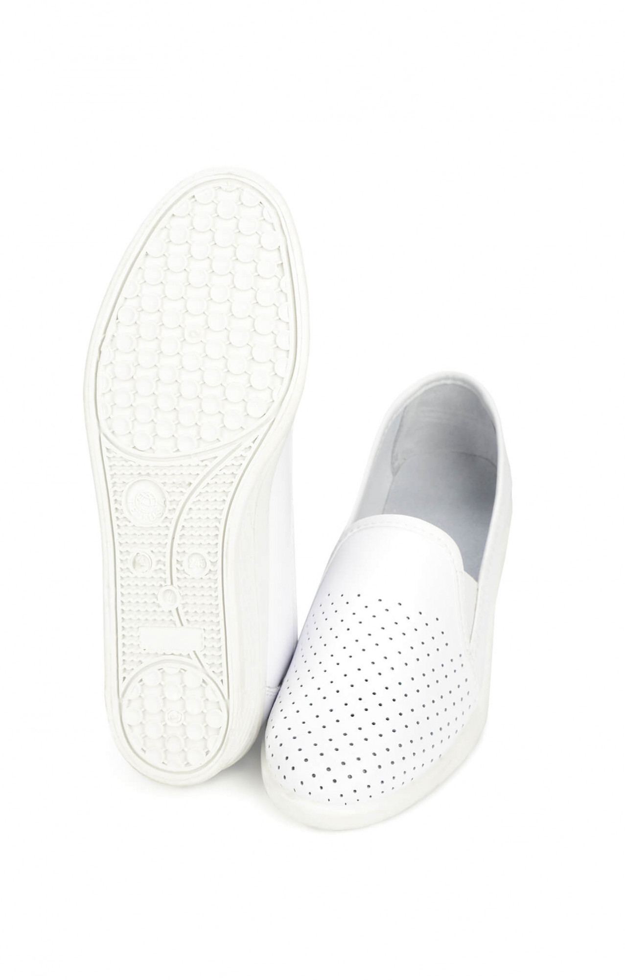 68164 Туфли женские с закрытым задником белые  Сабо и сланцы размер 37 Спецодежда 