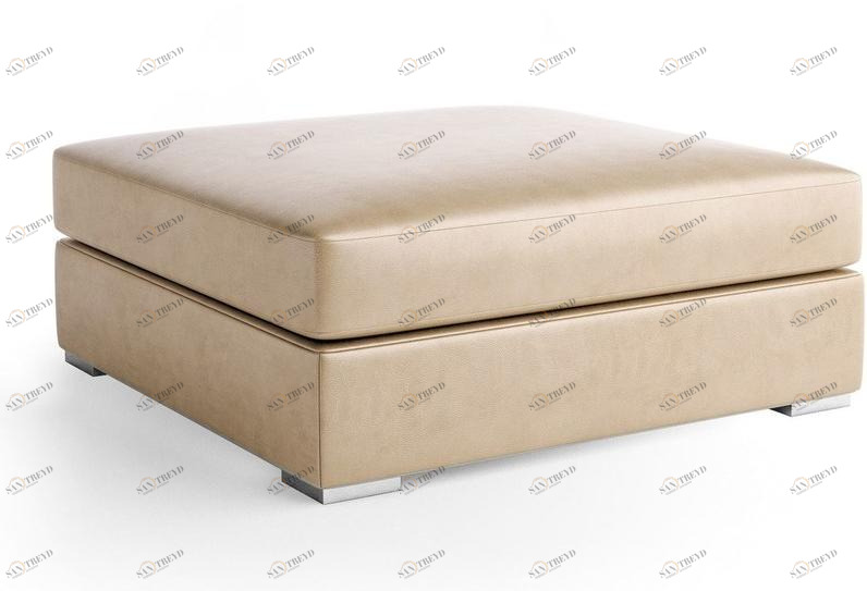 Caroti Пуф, обитый кожей в современном стиле Concept Art.62 - theca