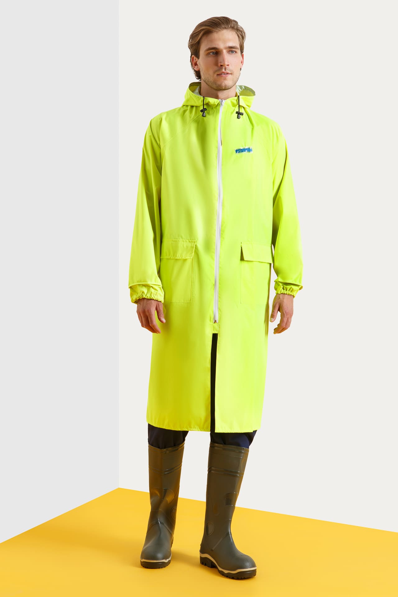 4958073 Плащ влагозащитный " WPL" лимонный POSEIDON  Непромокаемая спецодежда  размер 52-54  - Вид №1