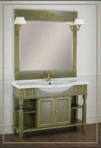 Комплект мебели MIGLIORE Kantri 120 см эмаль оливковая с патиной