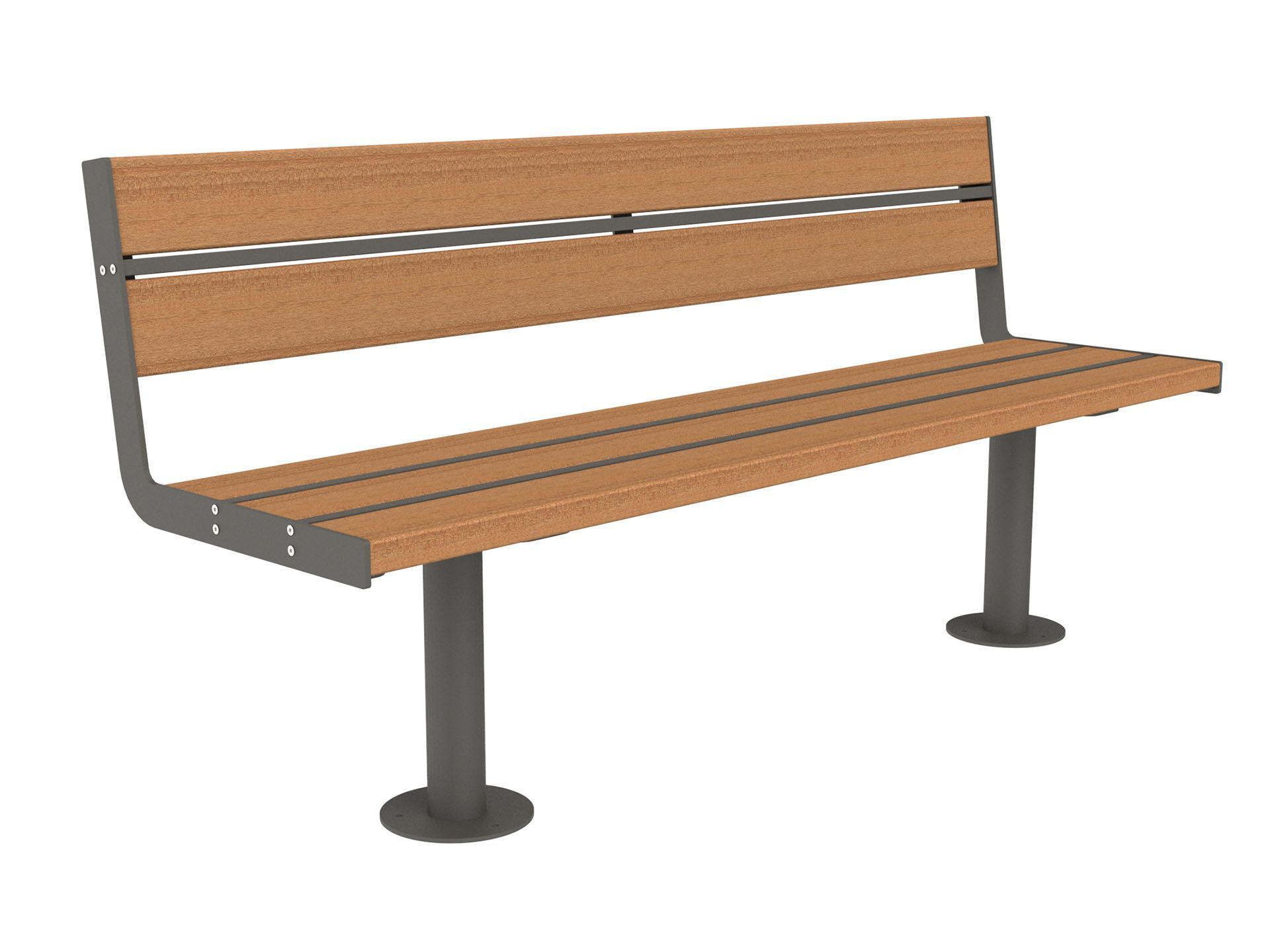 Скамья из окуме со спинкой Lazzari Joy ARCH-00135129 - Вид №13