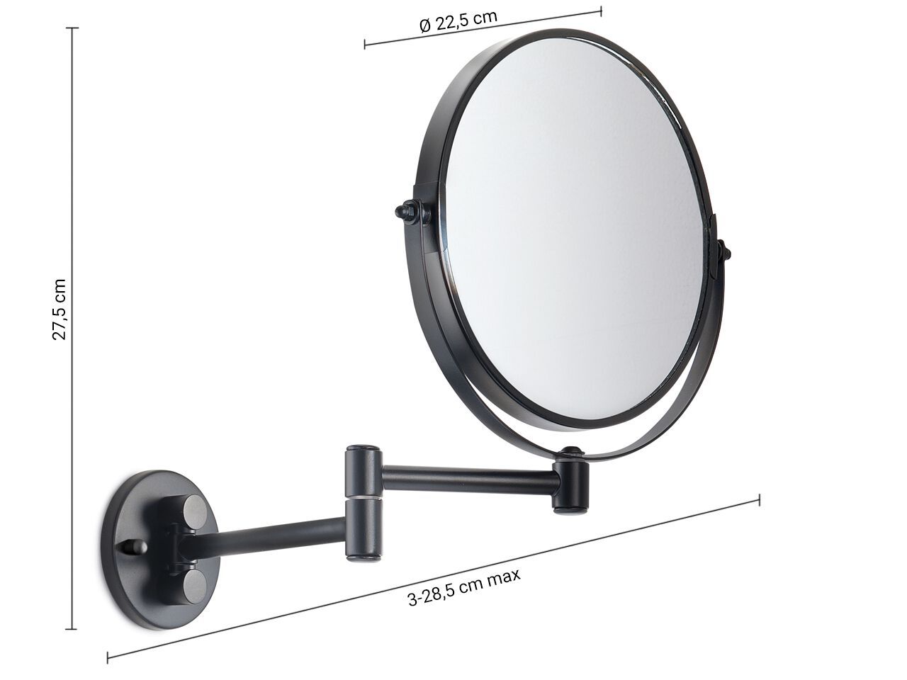 Настенное круглое увеличительное зеркало GEDY MICHEL ARCH-00143122 - Вид №3