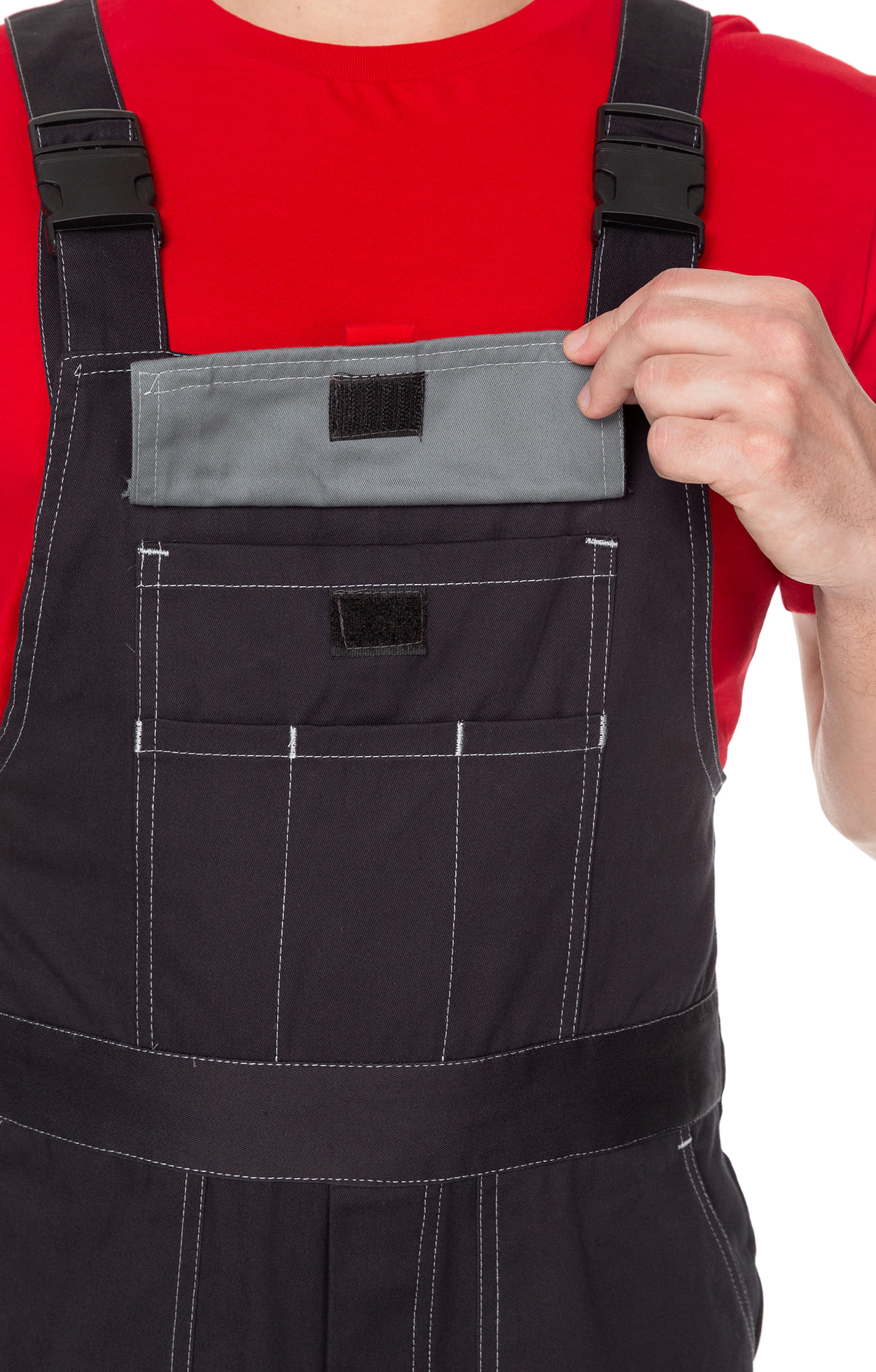 69260 Костюм "Профи" темно-серый  Летняя спецодежда  размер 44-46/170-176  - Вид №20