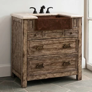Тумбочка, средняя (от 34 до 36,5) 17546-110-301 Bedford Ridge Sink Chest - Vintage Finis Ambella