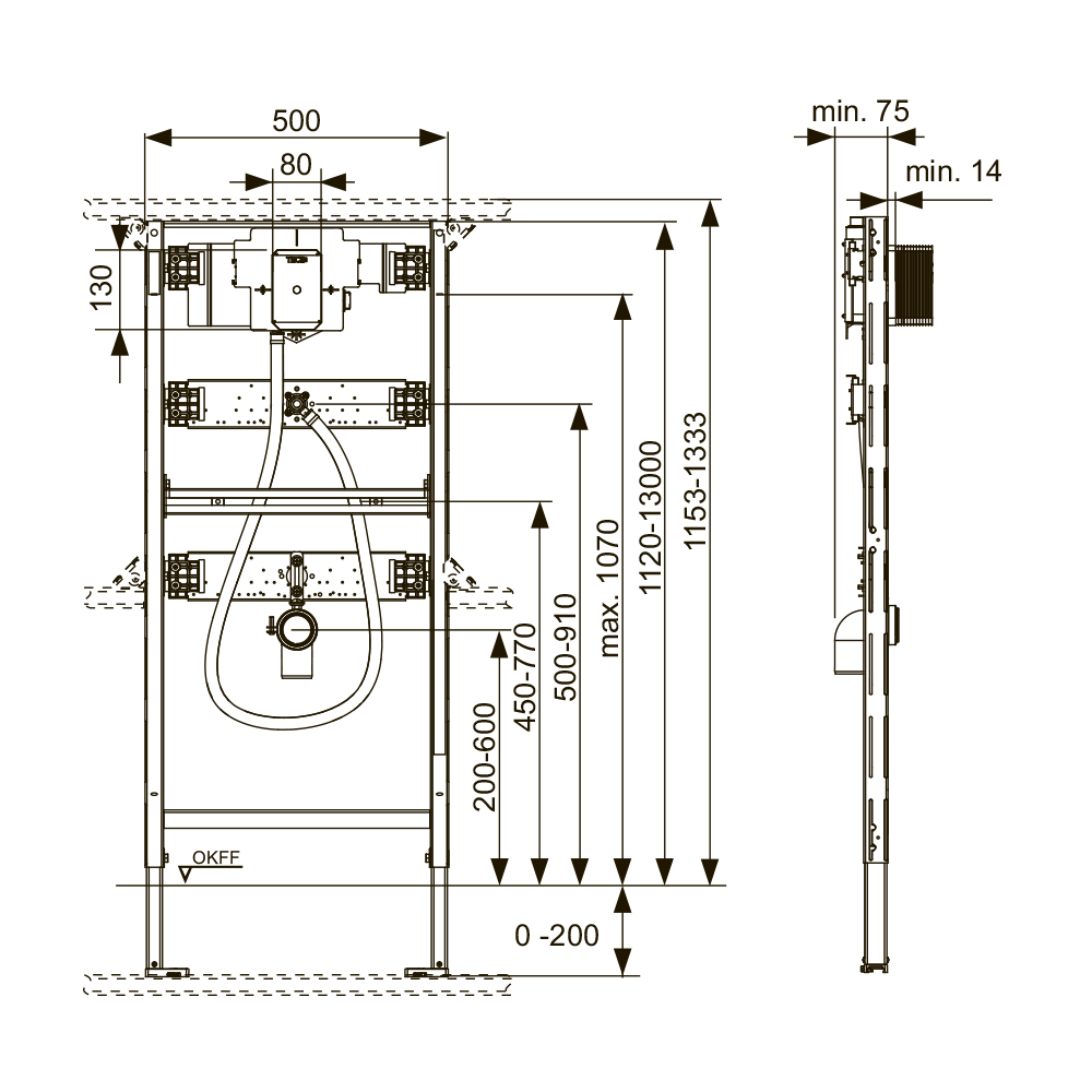 9320013 Модули для писсуара Tece TECEprofil - Вид №1