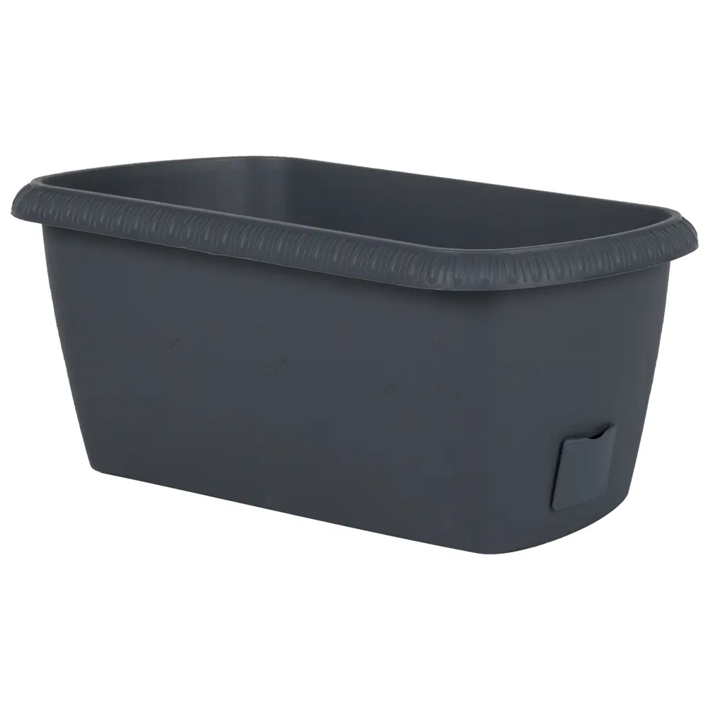 Ящик балконный Жардин 40x20x15.5 см v12 л пластик серый ТЕК.А.ТЕК STLM-2190742